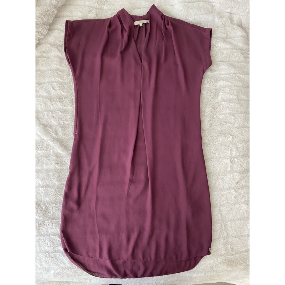 Monk & Lou Viva shift dress in Burgundy. Size XXS